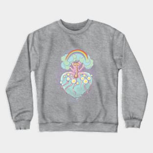 Sacred Earth Tree Heart Crewneck Sweatshirt